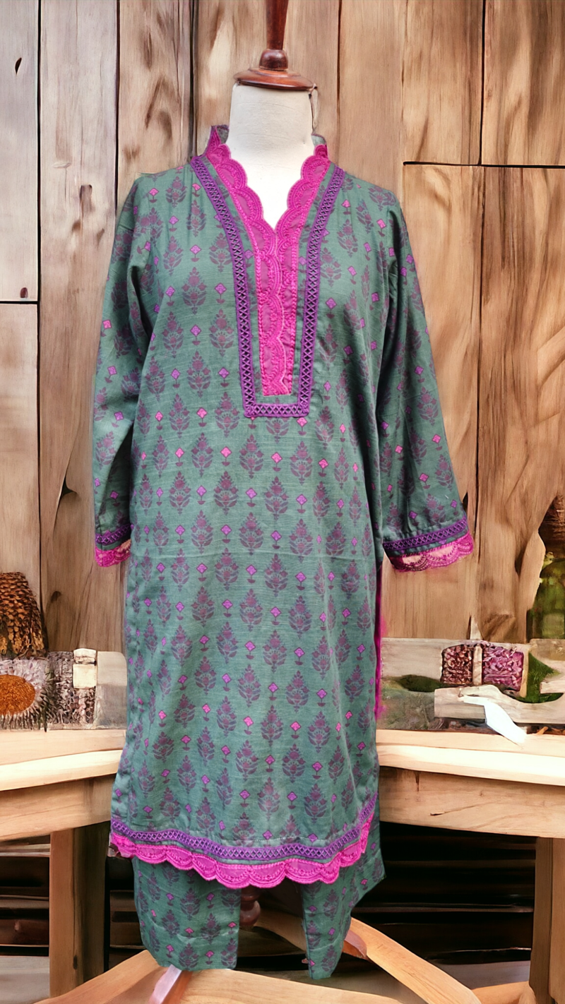 Greenwood Glam khaddar embroidered Coord Set