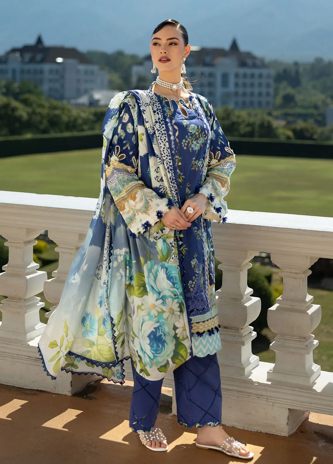 ELAF PRINTS UNSTITCHED COLLECTION 2025 EPE-06B OCEAN’S EMBRACE – Her ...
