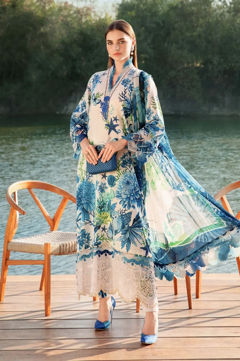 MARIA.B MPRINTS Summer Lawn Unstitched Collection’25 MPT-2510-B