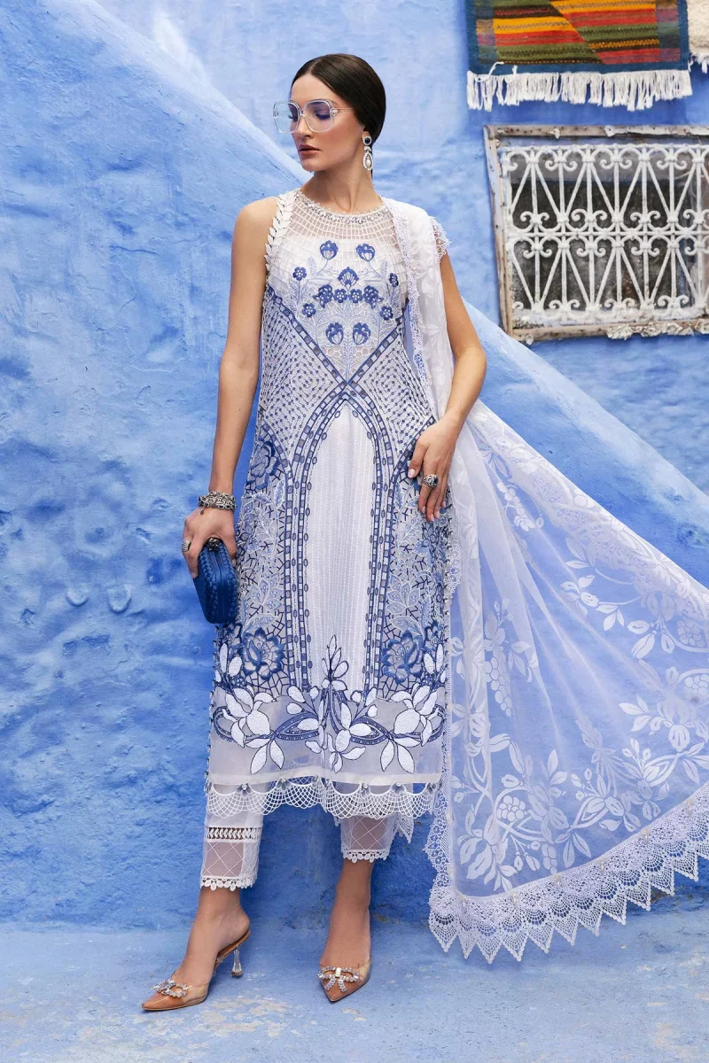 MARIA.B Lawn 3 Piece Unstitched Embroidered Collection'25 D-2510-A
