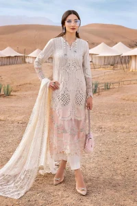 MARIA.B Lawn 3 Piece Unstitched Embroidered Collection'25 D-2515-A