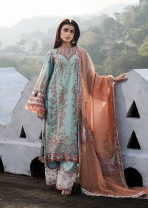 Hussain Rehar Luxury Lawn Unstitched Collection 2025 Malibu