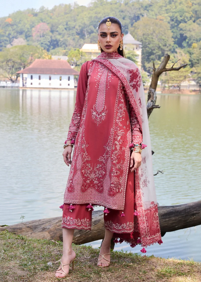Hussain Rehar Luxury Lawn Unstitched Collection 2025 Flare