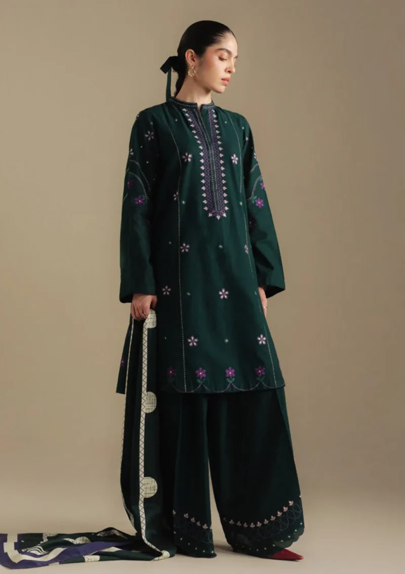Coco By Zara Shahjahan Winter Unstitched Collection 2025 8A- FAWN
